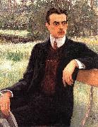 Nikolai Petrovitch Bogdanov-Belsky Portrait of N. F. Yusupov oil painting artist